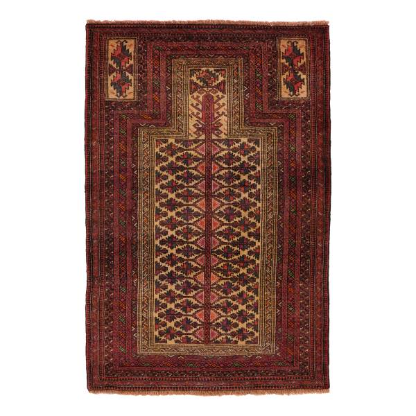 Tappeto a pelo corto Belutch 2071394 Lana vergine - Multicolore