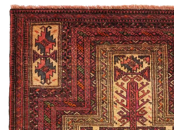 Tappeto a pelo corto Belutch 2071394 Lana vergine - Multicolore