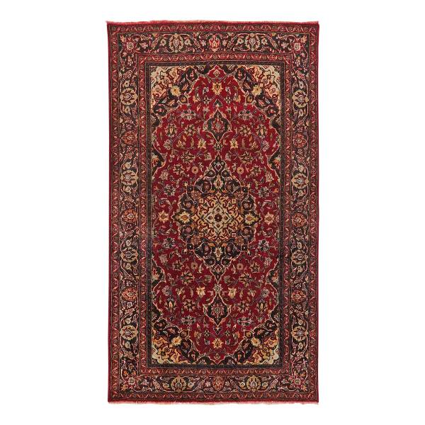 Tappeto a pelo corto Belutch 2092983 Lana vergine - Rosso / Blu