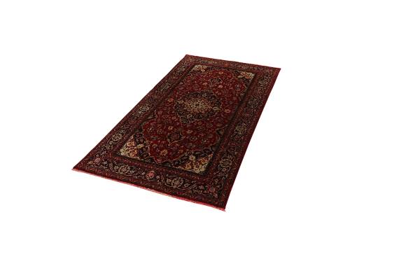 Tappeto a pelo corto Belutch 2092983 Lana vergine - Rosso / Blu