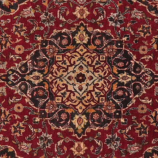 Tappeto a pelo corto Belutch 2092983 Lana vergine - Rosso / Blu