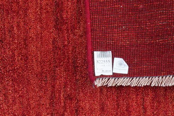 Hochflorteppich Gabbeh 2155113 Schurwolle - Rot