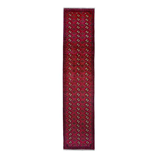 Tappeto a pelo corto Belutch 2179142 Lana vergine - Beige / Rosso