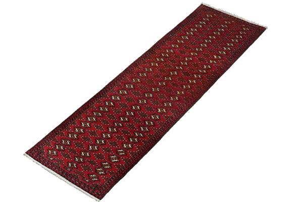Tappeto a pelo corto Belutch 2179142 Lana vergine - Beige / Rosso