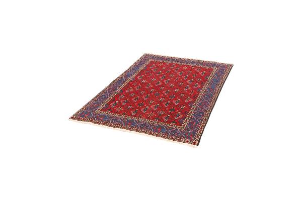 Kurzflorteppich Abadeh 1427635 Schurwolle - Rot / Blau