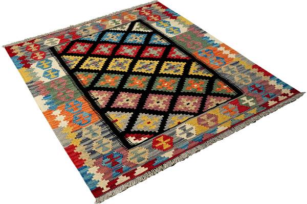 Laagp. vloerkleed Kelim Gashgai 2178618 scheerwol - meerdere kleuren