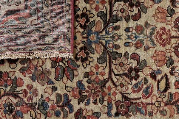 Kurzflorteppich Heritage Rug 2180089 Schurwolle - Beige / Blau