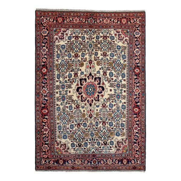 Tappeto pelo corto Heritage Rug 2180091 Lana vergine - Beige / Blu