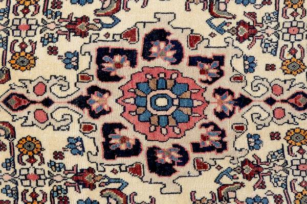 Tappeto pelo corto Heritage Rug 2180091 Lana vergine - Beige / Blu