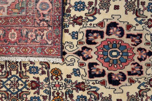 Tappeto pelo corto Heritage Rug 2180091 Lana vergine - Beige / Blu
