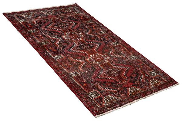 Tappeto pelo corto Heritage Rug 2180097 Lana vergine - Beige / Rosso