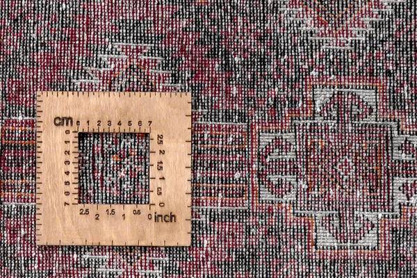 Tappeto pelo corto Heritage Rug 2180097 Lana vergine - Beige / Rosso