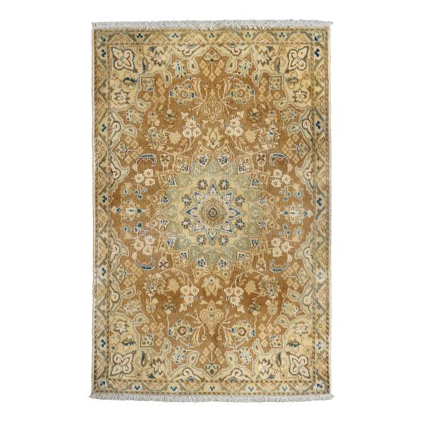 Tappeto pelo corto Heritage Rug 2179510 Lana vergine - Nero / Beige