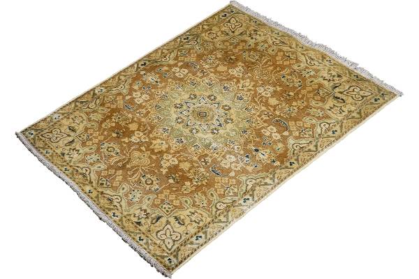 Tappeto pelo corto Heritage Rug 2179510 Lana vergine - Nero / Beige