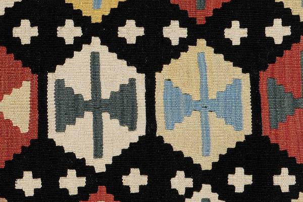 Kurzflorteppich Kelim Gashgai 2178611 Schurwolle - Mehrfarbig