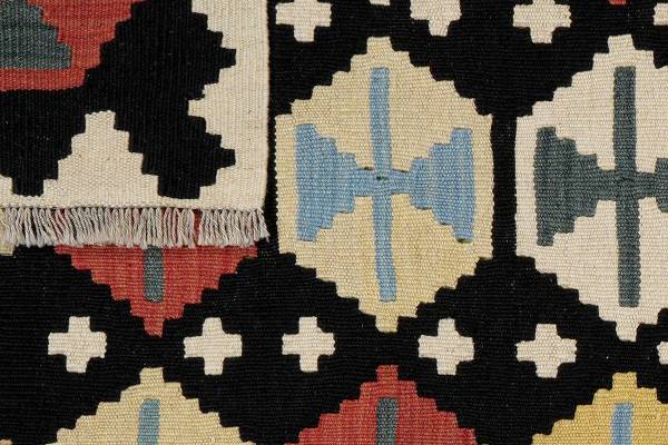 Kurzflorteppich Kelim Gashgai 2178611 Schurwolle - Mehrfarbig