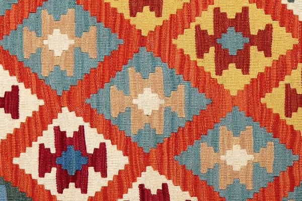 Kurzflorteppich Kelim Gashgai 2178524 Schurwolle - Rot / Gelb