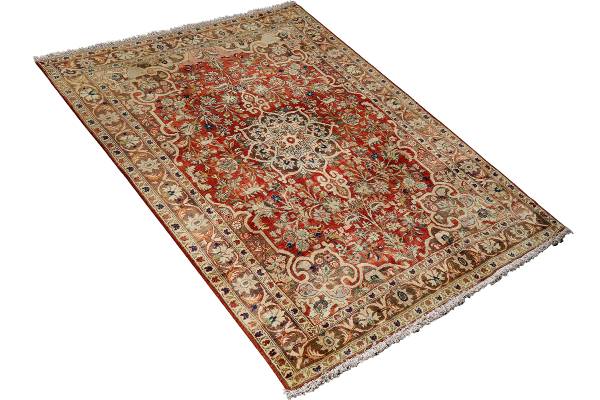 Kurzflorteppich Heritage Rug 2179249 Schurwolle - Rot / Braun