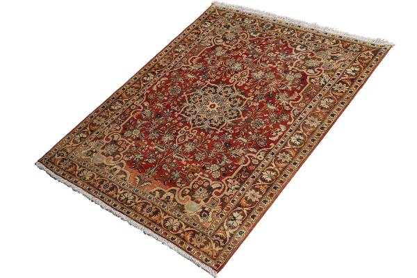 Kurzflorteppich Heritage Rug 2179249 Schurwolle - Rot / Braun