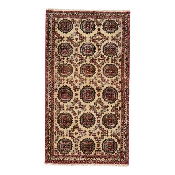 Laagp. vloerkleed Heritage Rug 2179258 scheerwol - zwart/beige