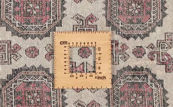 Laagp. vloerkleed Heritage Rug 2179258 scheerwol - zwart/beige