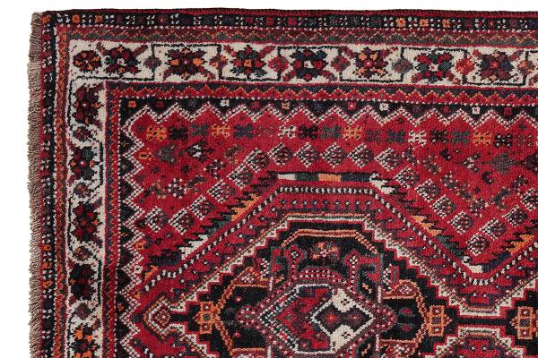 Tappeto a pelo corto Shiraz 2160415 Lana vergine - Rosso / Beige