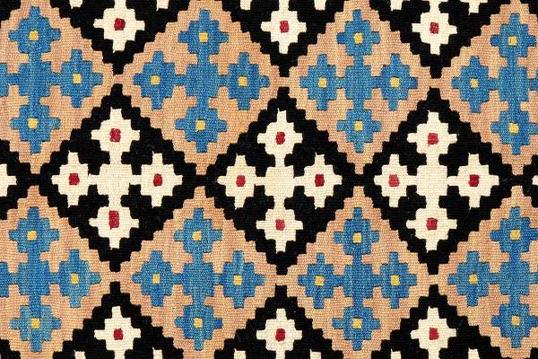 Kurzflorteppich Kelim Gashgai 2178424 Schurwolle - Schwarz / Gelb