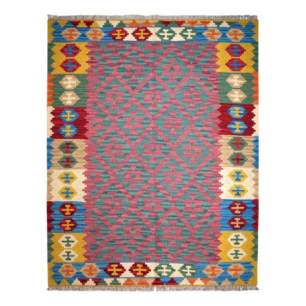Laagp. vloerkleed Kelim Gashgai 2177803 scheerwol - meerdere kleuren