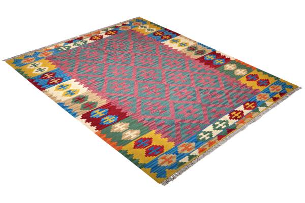 Laagp. vloerkleed Kelim Gashgai 2177803 scheerwol - meerdere kleuren