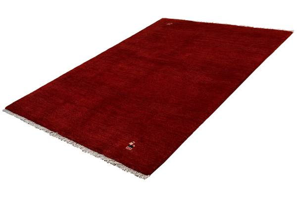 Hoogpolig vloerkleed Gabbeh 2180041 scheerwol - rood