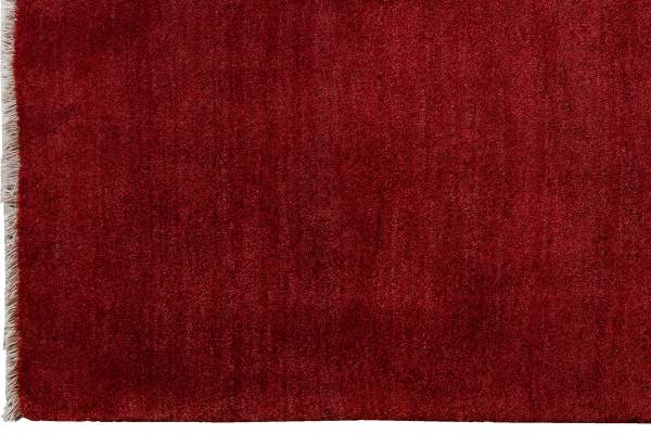 Hoogpolig vloerkleed Gabbeh 2180041 scheerwol - rood