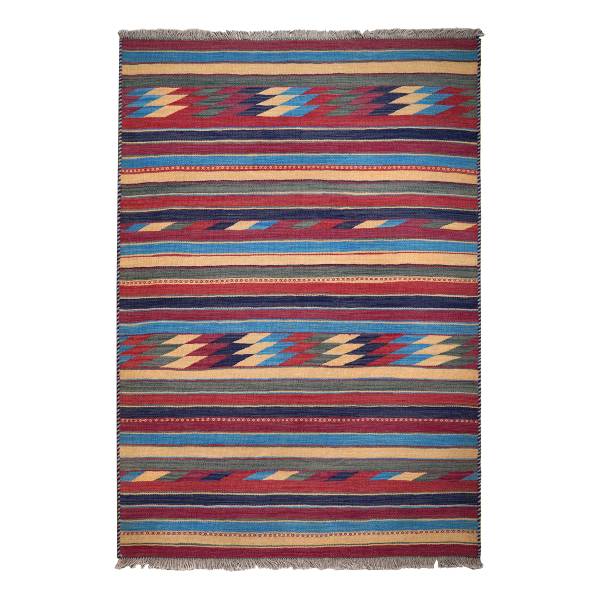 Laagp. vloerkleed Kelim Gashgai 2176968 scheerwol - meerdere kleuren