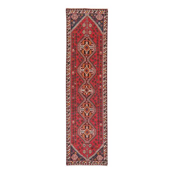 Tappeto a pelo corto Shiraz 970155 Lana vergine - Rosso / Beige