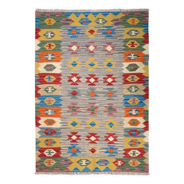 Kurzflorteppich Kelim Gashgai 2178254 Schurwolle - Mehrfarbig