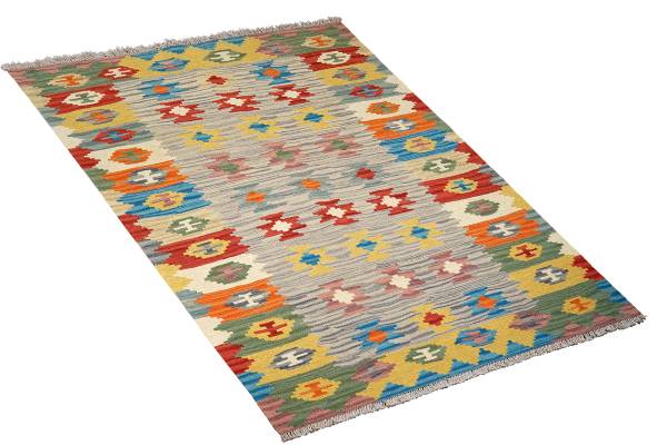 Kurzflorteppich Kelim Gashgai 2178254 Schurwolle - Mehrfarbig