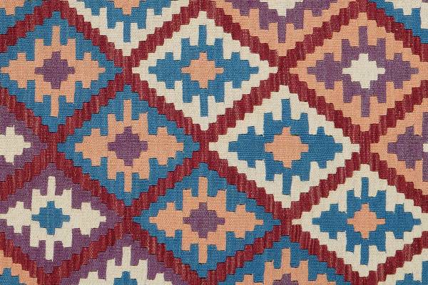 Kurzflorteppich Kelim Gashgai 2178256 Schurwolle - Rot / Beige
