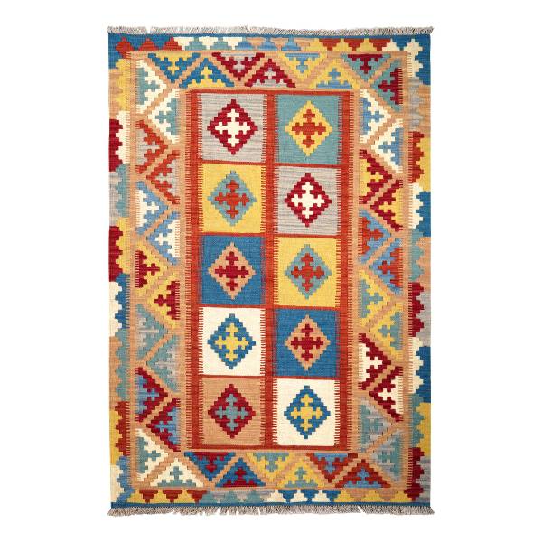 Kurzflorteppich Kelim Gashgai 2178259 Schurwolle - Mehrfarbig