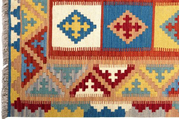 Kurzflorteppich Kelim Gashgai 2178259 Schurwolle - Mehrfarbig