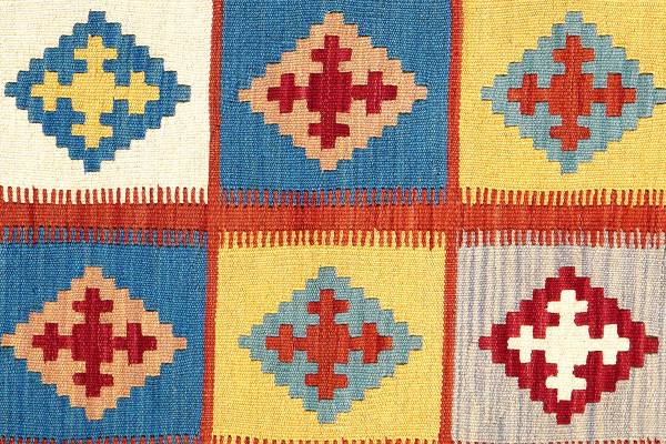 Kurzflorteppich Kelim Gashgai 2178259 Schurwolle - Mehrfarbig