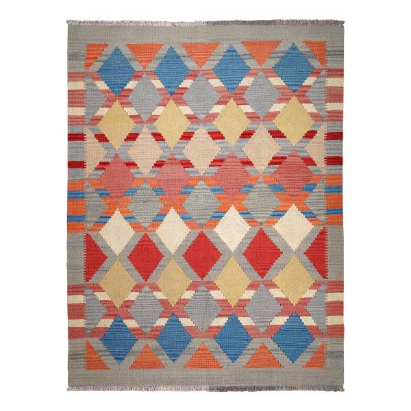 Kurzflorteppich Kelim Gashgai 2178271 Schurwolle - Mehrfarbig