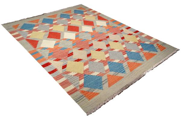 Kurzflorteppich Kelim Gashgai 2178271 Schurwolle - Mehrfarbig
