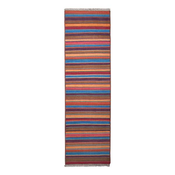 Tappeto pelo corto Kelim Gashgai 2177048 Lana vergine - Multicolore