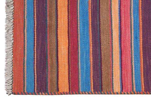 Tappeto pelo corto Kelim Gashgai 2177048 Lana vergine - Multicolore