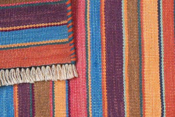 Tappeto pelo corto Kelim Gashgai 2177048 Lana vergine - Multicolore