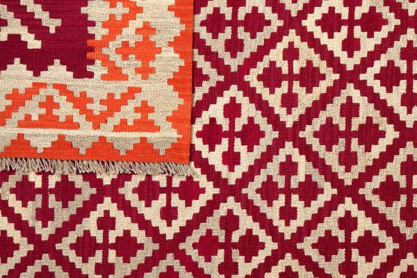 Laagp. vloerkleed Kelim Gashgai 2177804 scheerwol - rood/beige