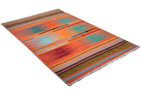 Laagp. vloerkleed Kelim Gashgai 2177064 scheerwol - meerdere kleuren
