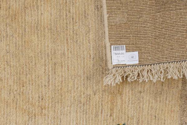 Hochflorteppich Gabbeh Sonnat 2115608 Schurwolle - Beige