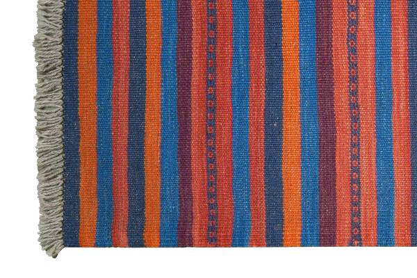 Tappeto pelo corto Kelim Gashgai 2176735 Lana vergine - Multicolore