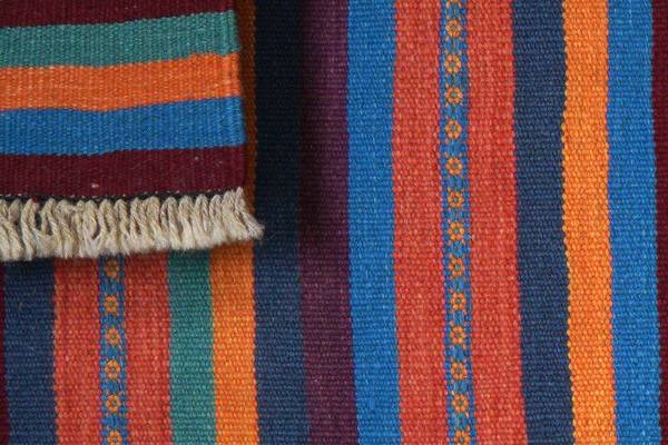 Tappeto pelo corto Kelim Gashgai 2176744 Lana vergine - Multicolore