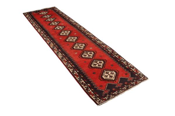Tappeto a pelo corto Afshar 2082660 Lana vergine - Rosso / Beige